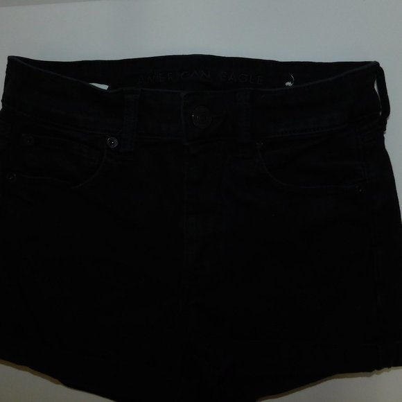 Black Jean Shorts Size 4 Womens - Picture 2 of 6